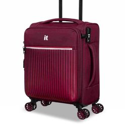IT luggage Striped Soft-Sided Small 360-Degree Rotation Trolley Suitcase-46