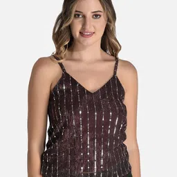 StyFun Sleeveless Embellished Sheer Top-picture-16