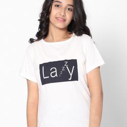 TeenTrums Girls Graphic Printed Cotton T-shirt-image-53