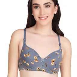 Aamarsh Pack Of 3 Floral Printed Full Coverage Minimizer Bra - 360 Degree Support image 5
