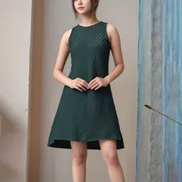 Myshka Girls Round Neck Sleeveless Shift Midi Dress-image-57
