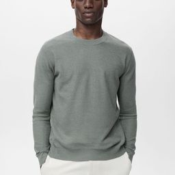 MANGO MAN Round Neck Textured Pullover-picture-11