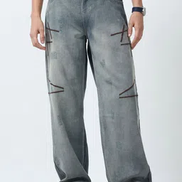Espanshe Men Mid-Rise Mildly Distressed Heavy Fade Jeans-picture-20