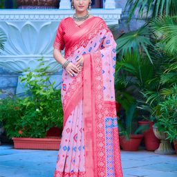 Sidhidata Zari Block Print Saree-picture-45