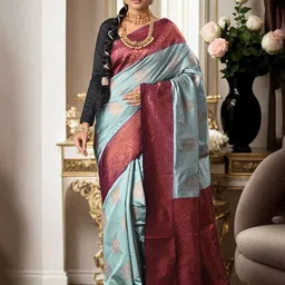 Anouk Woven Design Woven Banarasi Saree-image-56