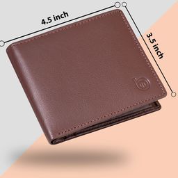 BAGMAN Men Leather Two Fold Wallet image 5