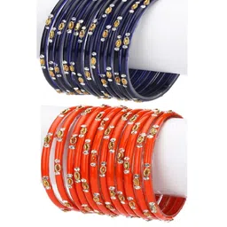 1ST TIME Blue Alloy Bangle-56