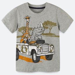 Oh Rare Boys Typography Printed Applique T-shirt-image-57