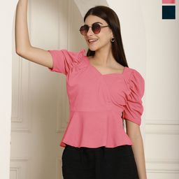 Tromko Women Pack Of 2 Peplum Top-picture-23