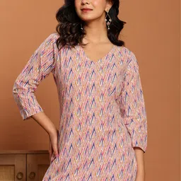 Ragavi Printed Pure Cotton Tunic With Trouser Co-Ords image 4