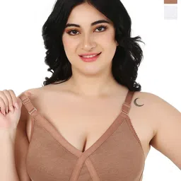 Designer Bugs Zan Pack Of 2 Non Padded Seamless Full Coverage Bra-31
