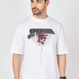 SF JEANS by Pantaloons Men Graphic Printed Round Neck Cotton Oversized T-shirt-image-54
