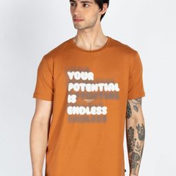Status Quo Men Typography Printed Round Neck Cotton T-shirt-image-42