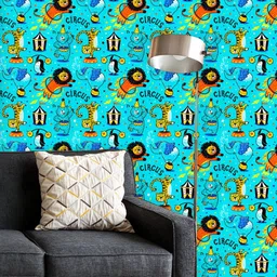 ArtzFolio Printed UV-Resistant Anti-Bacterial Animal Pattern Peel & Stick Wallpaper-image-44