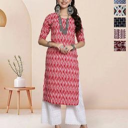 7Threads Women Pack of 6 Ethnic Motifs Printed Sequinned Kurta-picture-53