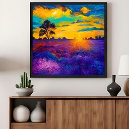 999Store Blue & Yellow 1 Piece Canvas Other Wall Paintings-image-32