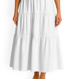 Moomaya Flowy Tiered Maxi Skirt-picture-23