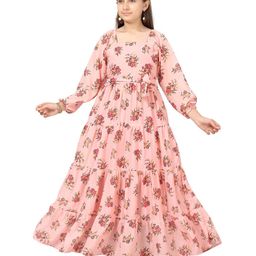 BAESD Floral Print Georgette Maxi Dress-picture-49