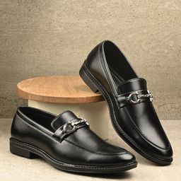 Mactree Men Black Formal Shoes-image-24