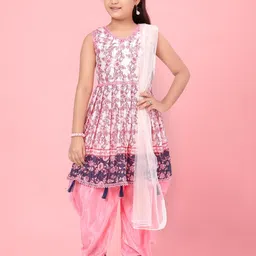 Muhuratam Girls Printed Kurta Set-picture-47