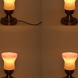 SOMIL White Glass Cylinder Table Lamps-image-25