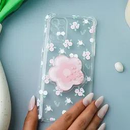 PEEPERLY Floral Printed OnePlus 8T Cute Korean Floral Gripper Back Case-26