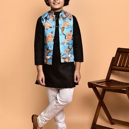 PRINTCULTR Boys Regular Kurta with Churidar image 5
