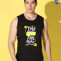 WOOSTRO Men Pack Of 2 Typography Printed Scoop Neck Cotton Slim Fit T-shirts-image-95