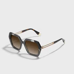SAM & MARSHALL Unisex Brown Lens & Gold-Toned Butterfly Sunglasses with-picture-2