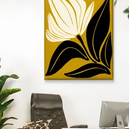 Livin'luxe Yellow & White Floral Canvas Wall Art-picture-38
