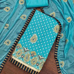 KALINI Embroidered Unstitched Dress Material-image-28