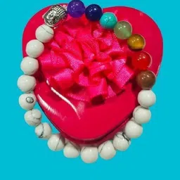 Divine souvenirs Unisex Artificial Beaded Elasticated Bracelet-41