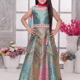 NTURVA Girls Art Silk Lehenga Choli-picture-19
