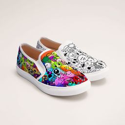 THE QUIRKY NAARI Women Printed Slip-On Sneakers-image-90