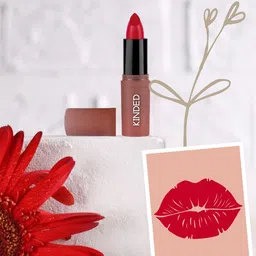 KINDED Satin Saga Creamy Satin FinishBullet Lipstick with Vitamin E 3.8 g - Rose Red 04-image-30