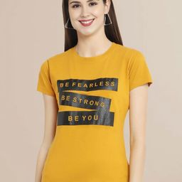 Fabflee Women Printed Slim Fit Cotton T-shirt-picture-7
