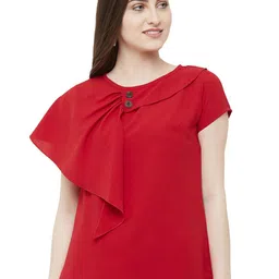 G0-4 IT Women Cap Sleeves Georgette Top-picture-30