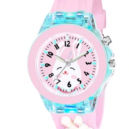 CERO Kids Printed Round Dial & Straps Analogue Multi Function Watch M-Kids-Pink-Rebit-2