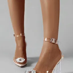 PURPLEHUNT Women PU Stiletto Heels-32