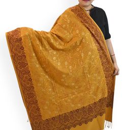 Vrinde Women Ethnic Motifs Woven Design Shawl-image-118