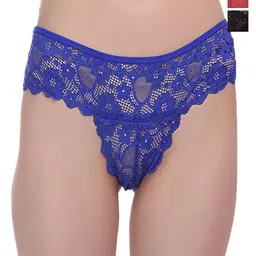 Fleurt Pack Of 3 Assorted Lace Bikini Briefs - HOBFPT3-OS-11-image-25