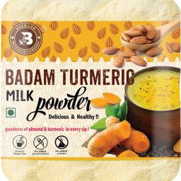 Delicious & Healthy Badam Milk Turmeric | Good For Brain Improves Immune System-image-34