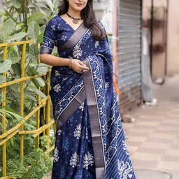 DIVASTRI Batik Zari Saree-picture-6