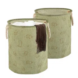 Kuber Industries Green Set of 2 Regular Multi-Utility Organisers-15
