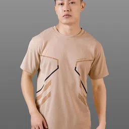 FROSEN FOX Geometric Printed Round Neck Regular Fit T-shirt-image-15