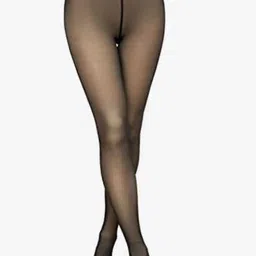 SECRETS BY ZEROKAATA Women Sheer Dual-Tone Fleece Winter Fur Pantyhose Stockings-image-27