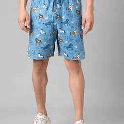 Stylecast X Kotty Men Animal Printed Regular Fit Low-Rise Casual Shorts-image-94