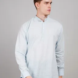 Le Mec Mandarin Collar Long Sleeves Short Kurta-image-62