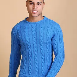 Dzant Men Cable Knit Cardigan-image-2