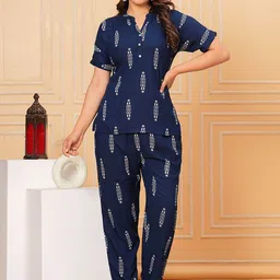 SIDDHANAM Printed Top & Trousers Co-Ord Set image 1